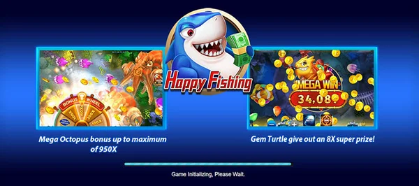 Giao diện đẹp mắt của game bắn cá Happy Fishing