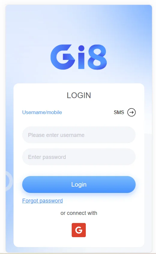 Đăng nhập Gi8 đúng với thông tin đã đăng ký